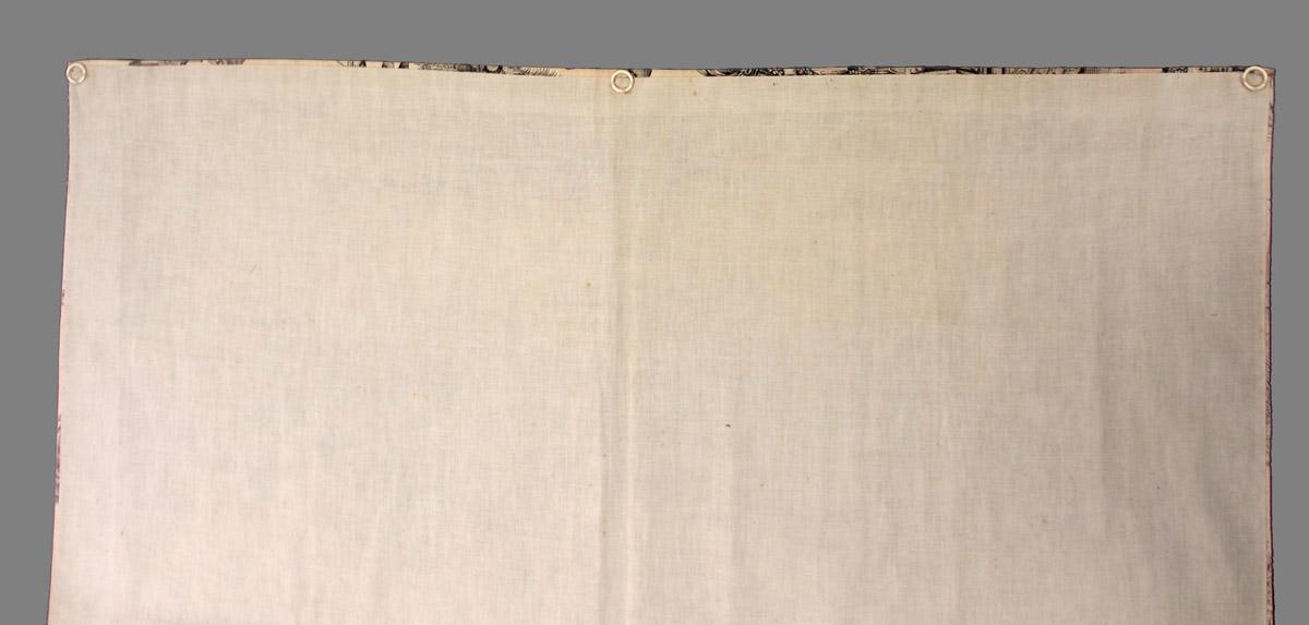 1981.0052 textile, printed reverse detail 1