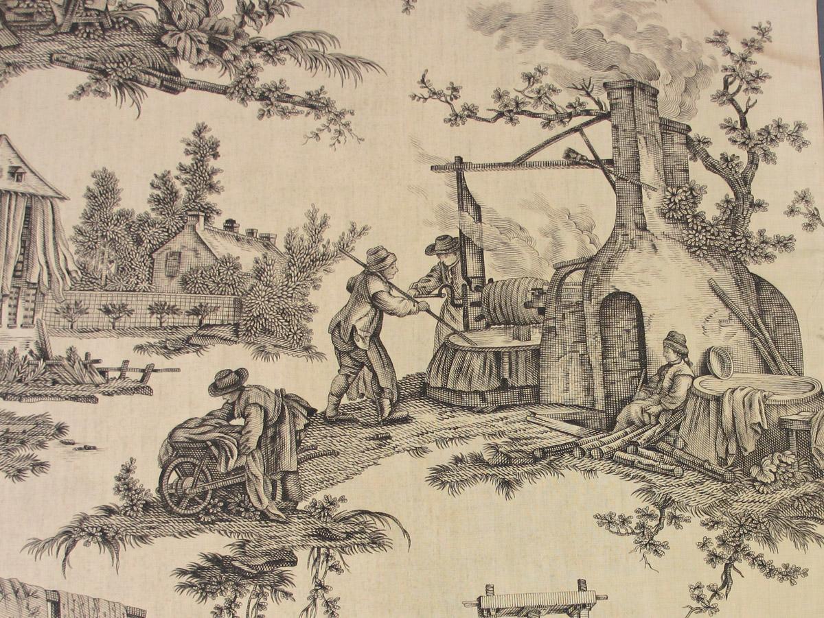 1981.0052 textile, printed detail 2