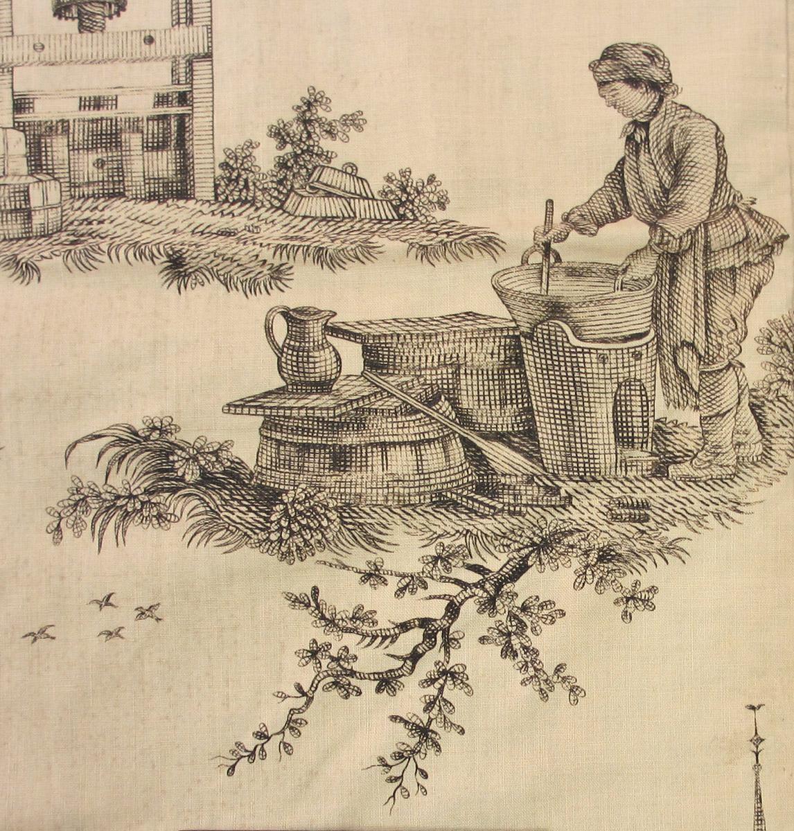 1981.0052 textile, printed detail 3