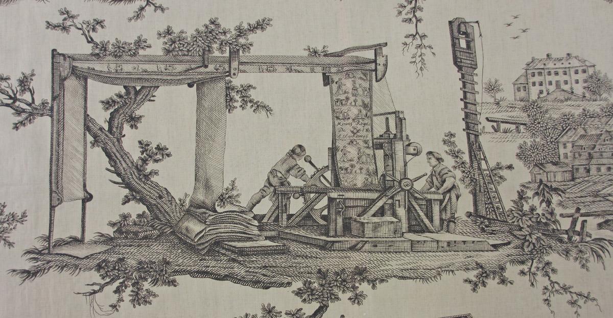 1981.0052 textile, printed detail 6