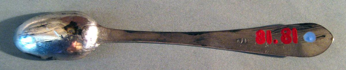 1981.0081 Silver Spoon underside