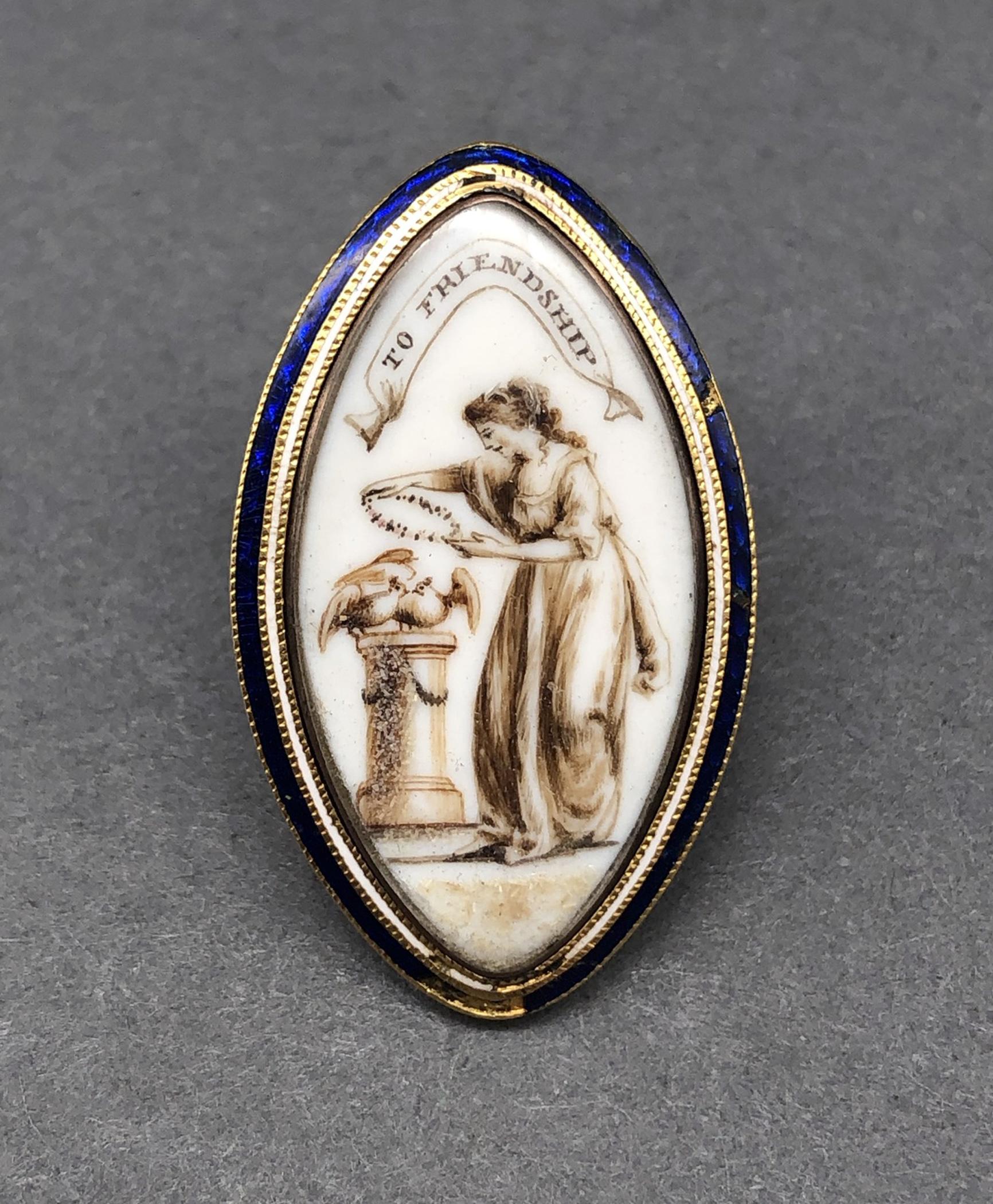 1981.0101 Brooch, Mourning brooch or pin, view1