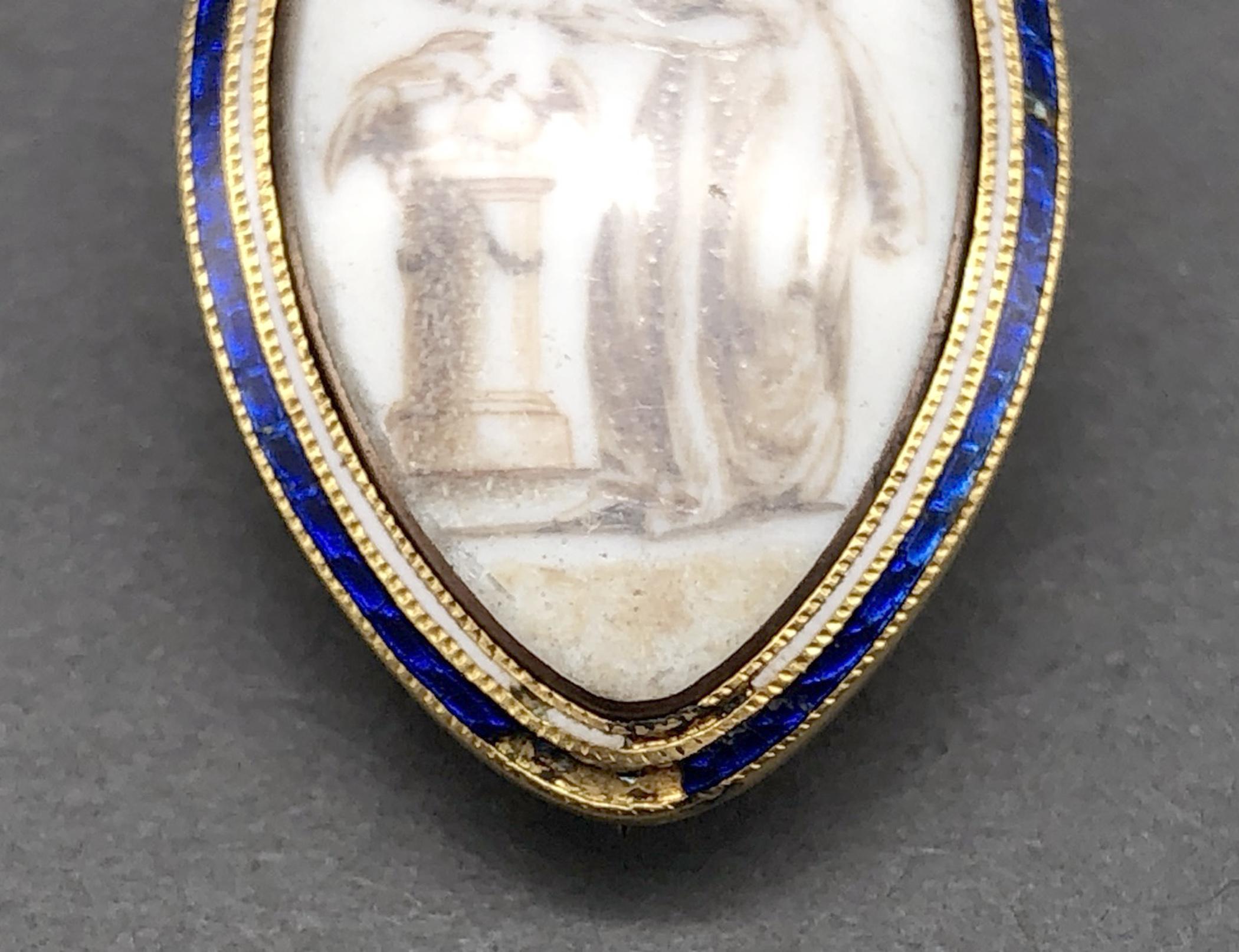 1981.0101 Brooch, Mourning brooch or pin, view2 detail