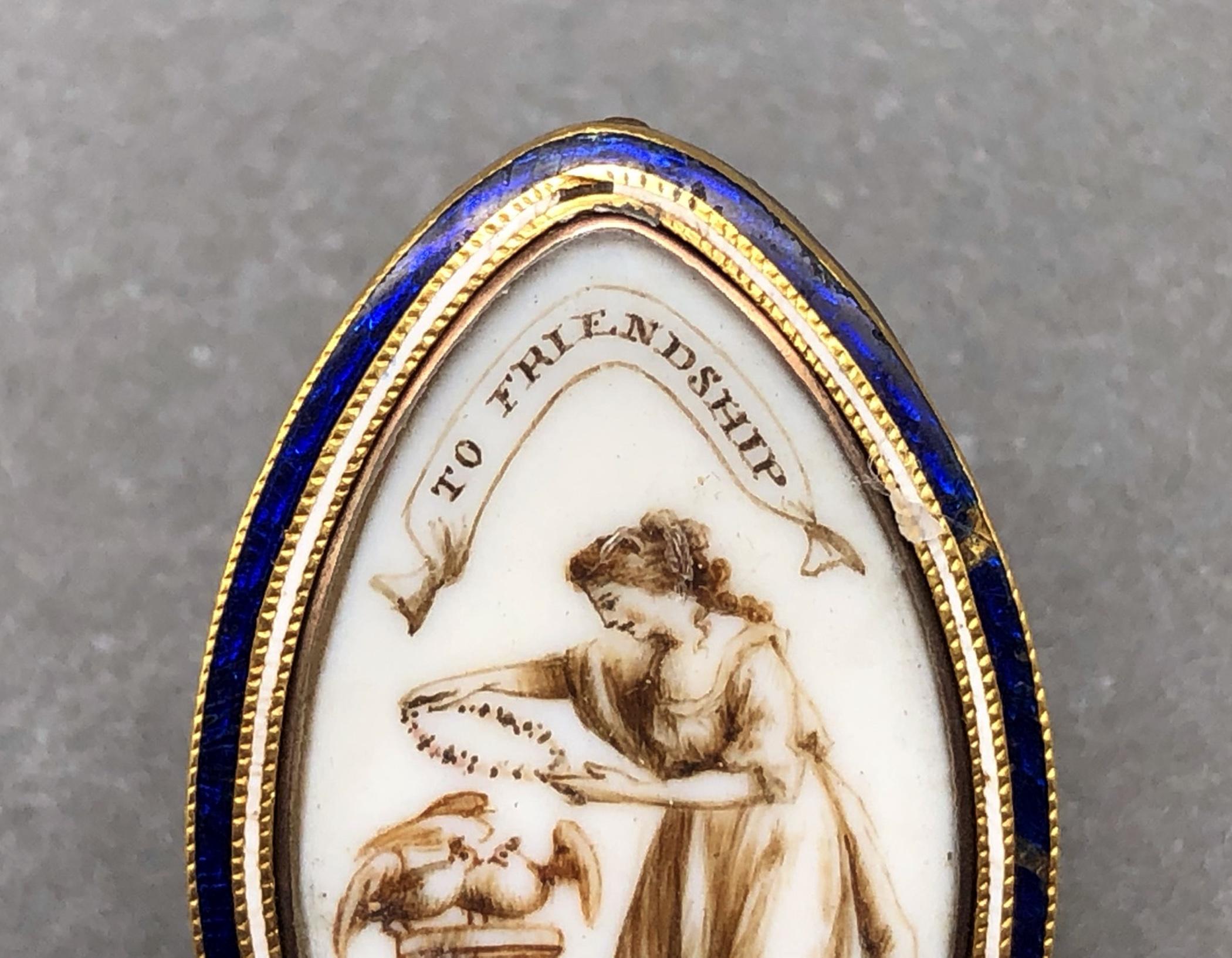 1981.0101 Brooch, Mourning brooch or pin, view3 detail