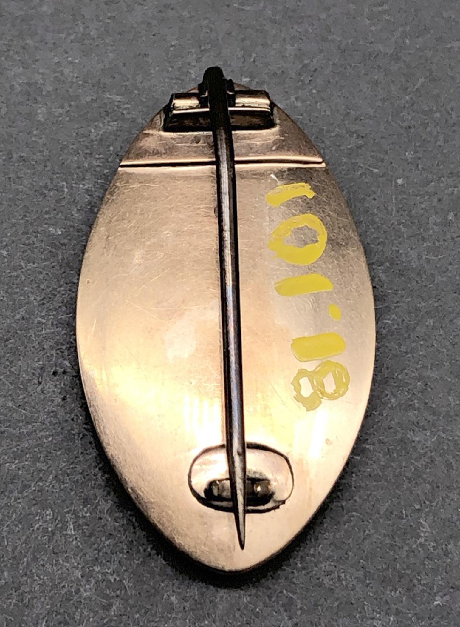 1981.0101 Brooch, Mourning brooch or pin, view4 Reverse