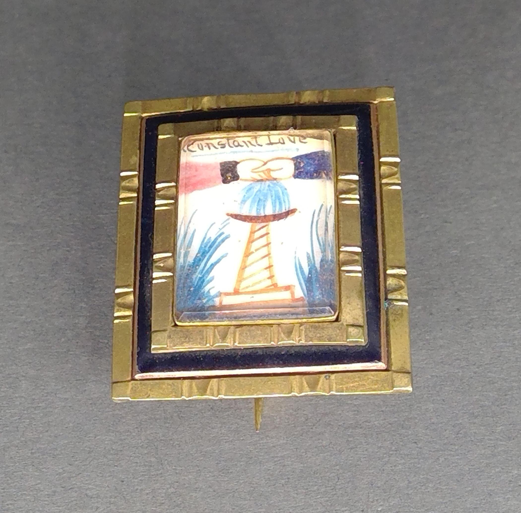1981.0107 Brooch, Mourning brooch or pin, view2