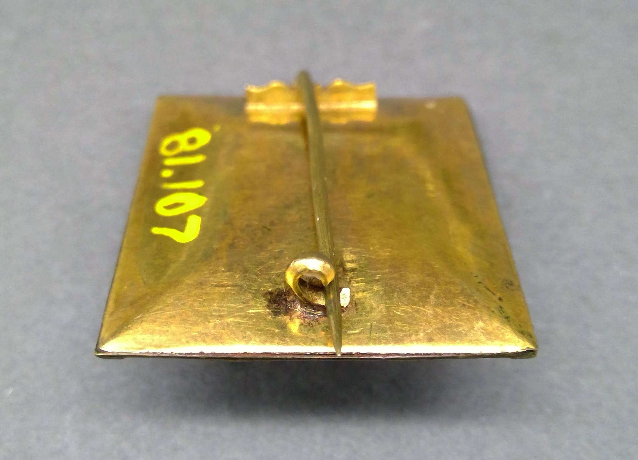 1981.0107 Brooch, Mourning brooch or pin, view4 Reverse