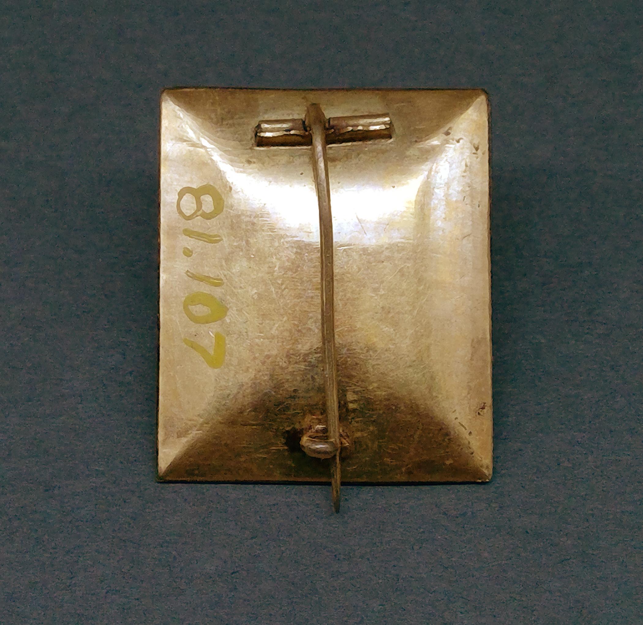 1981.0107 Brooch, Mourning brooch or pin, view5 Reverse
