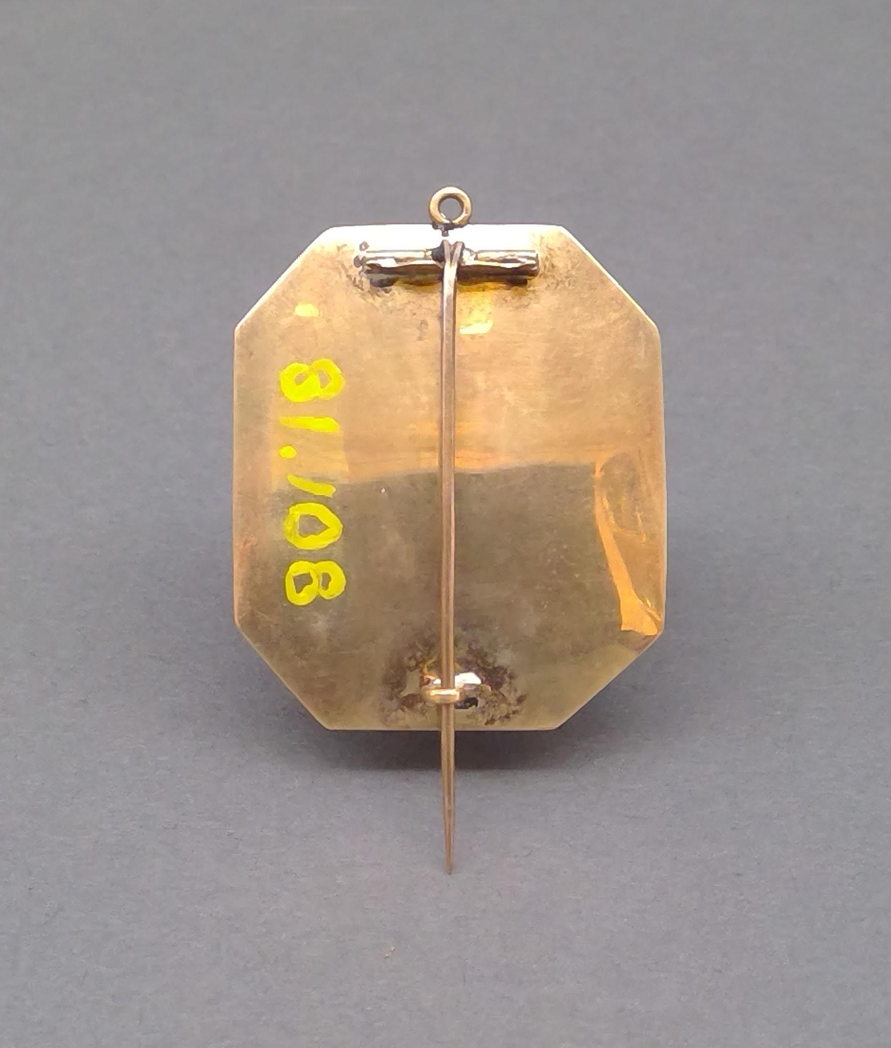 1981.0108 Brooch, Mourning brooch or pin, view 2