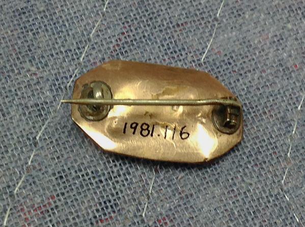 1981.0116 Brooch, view 2, reverse