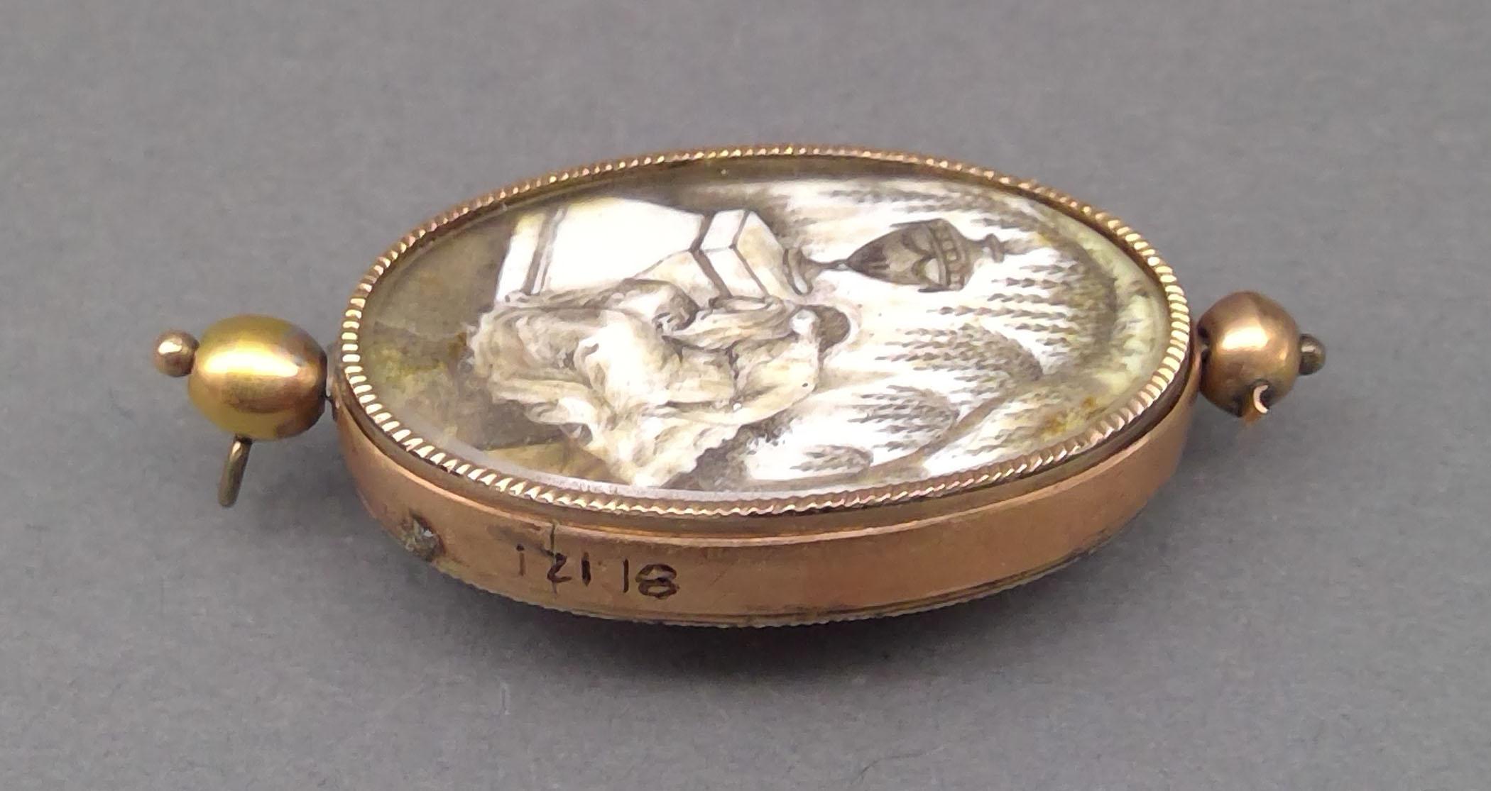 1981.0121 Brooch, Mourning brooch or pin, view 4