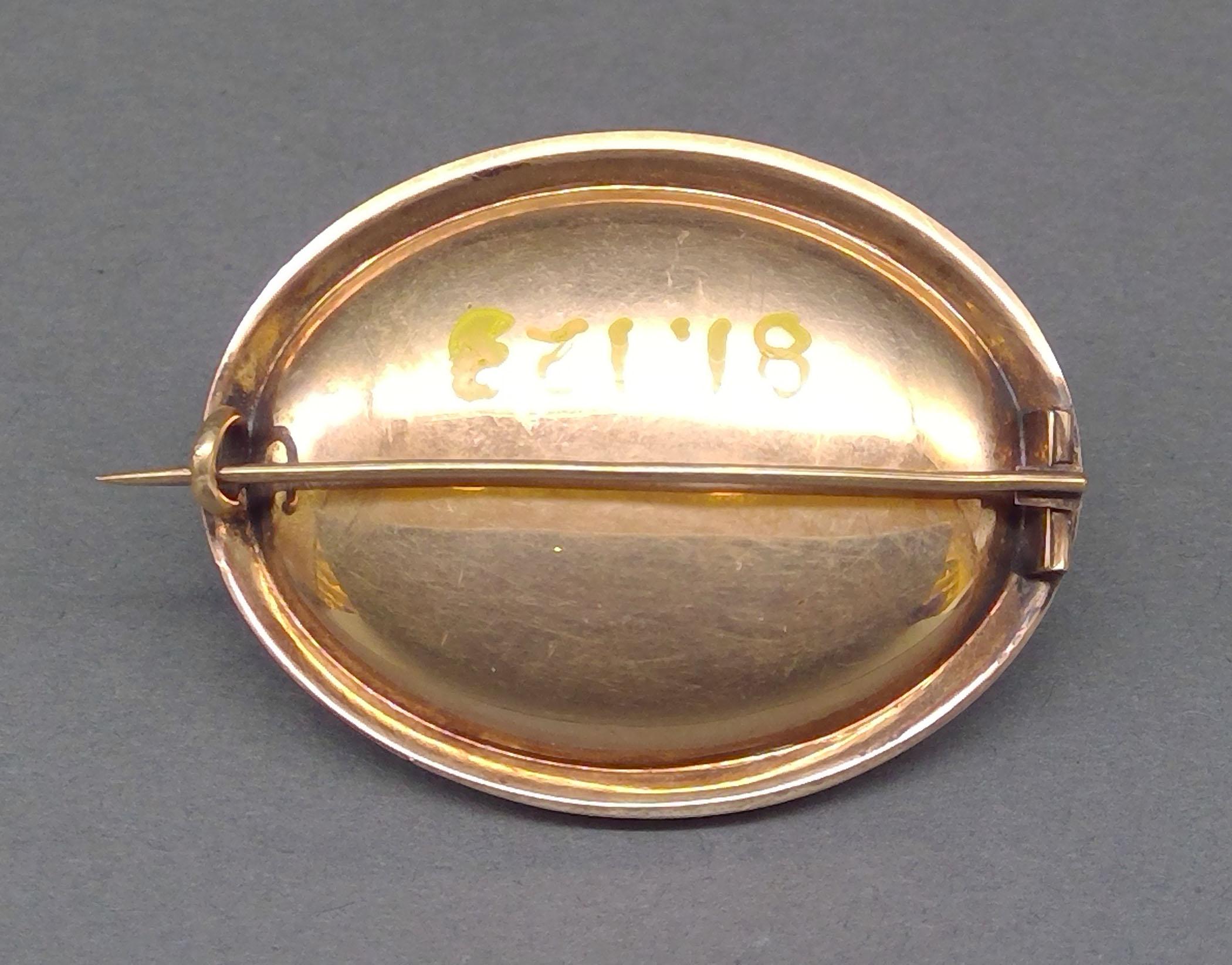 1981.0123 Brooch, Mourning brooch or pin, view 3