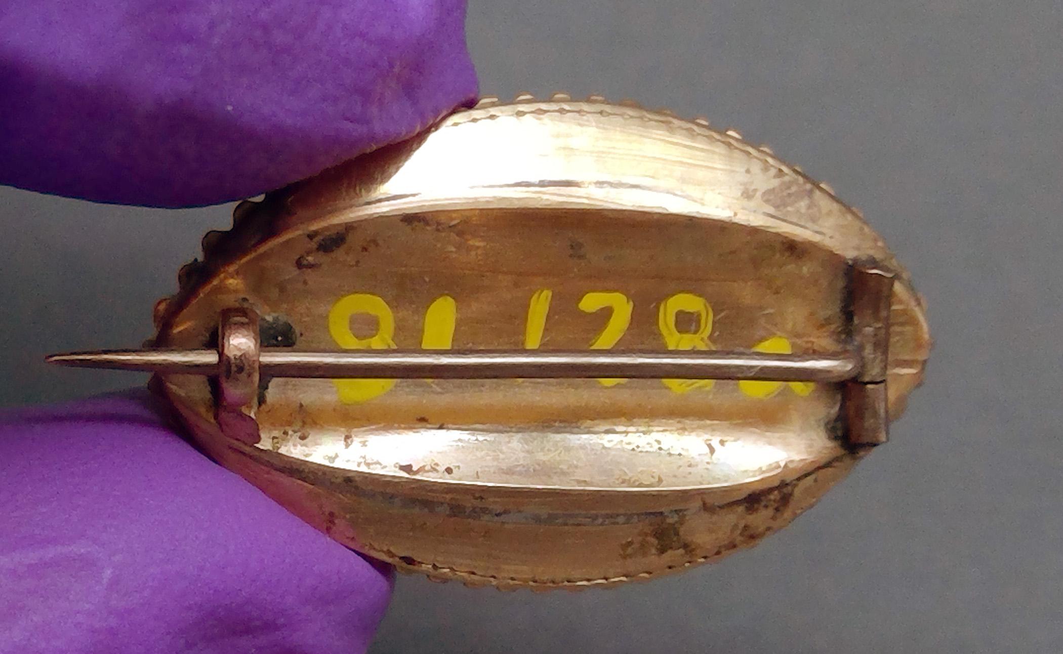 1981.0128 A Brooch reverse