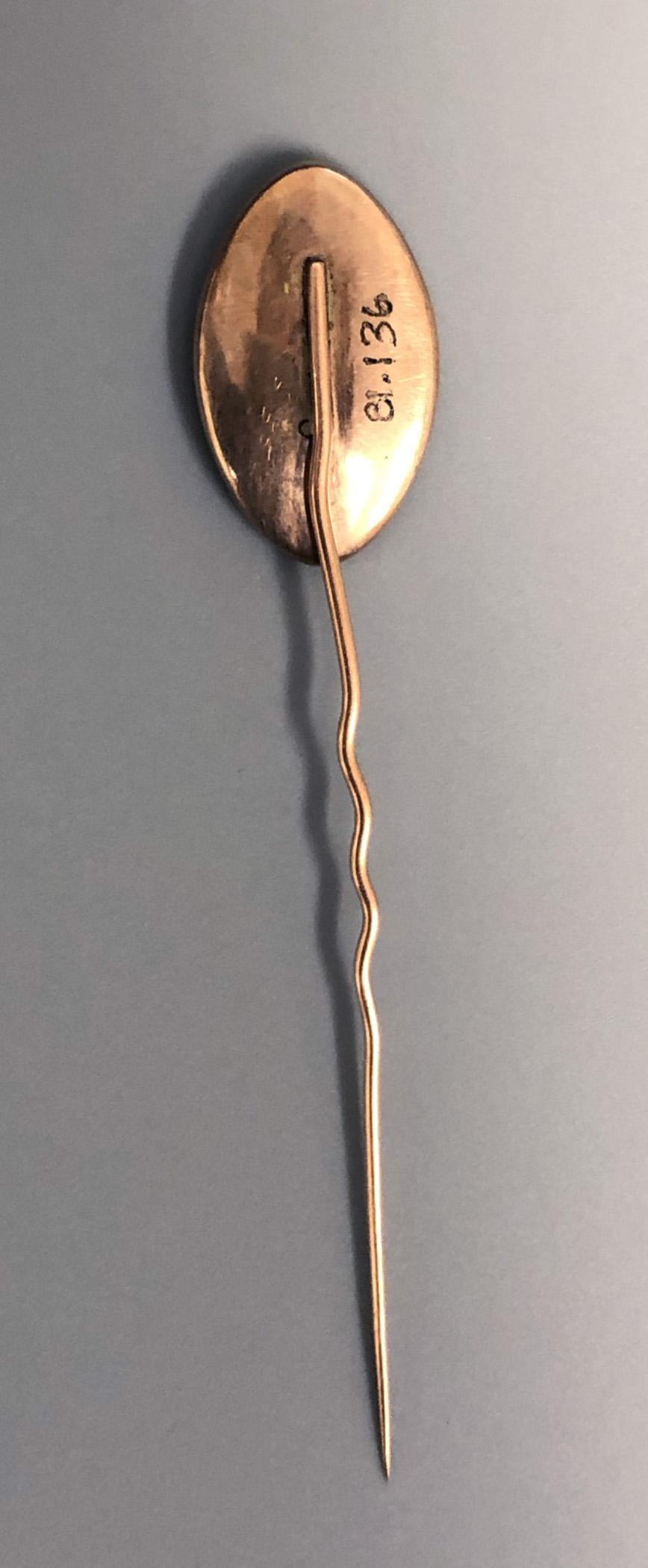 1981.0136 Pin, Stick pin, view3 Reverse