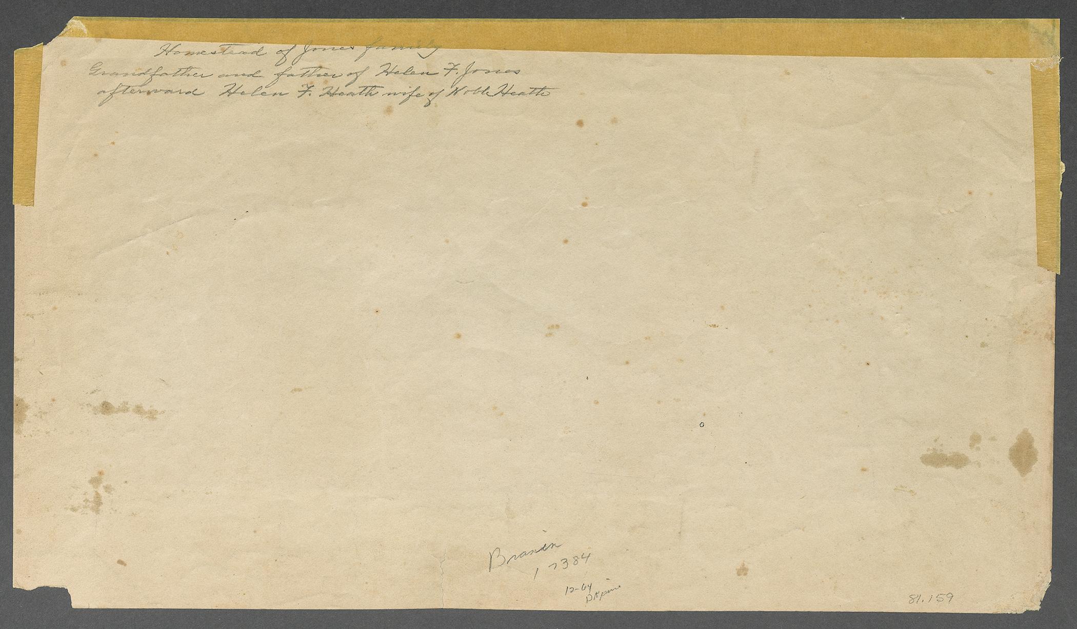 1981.0159 Drawing, view 2, reverse