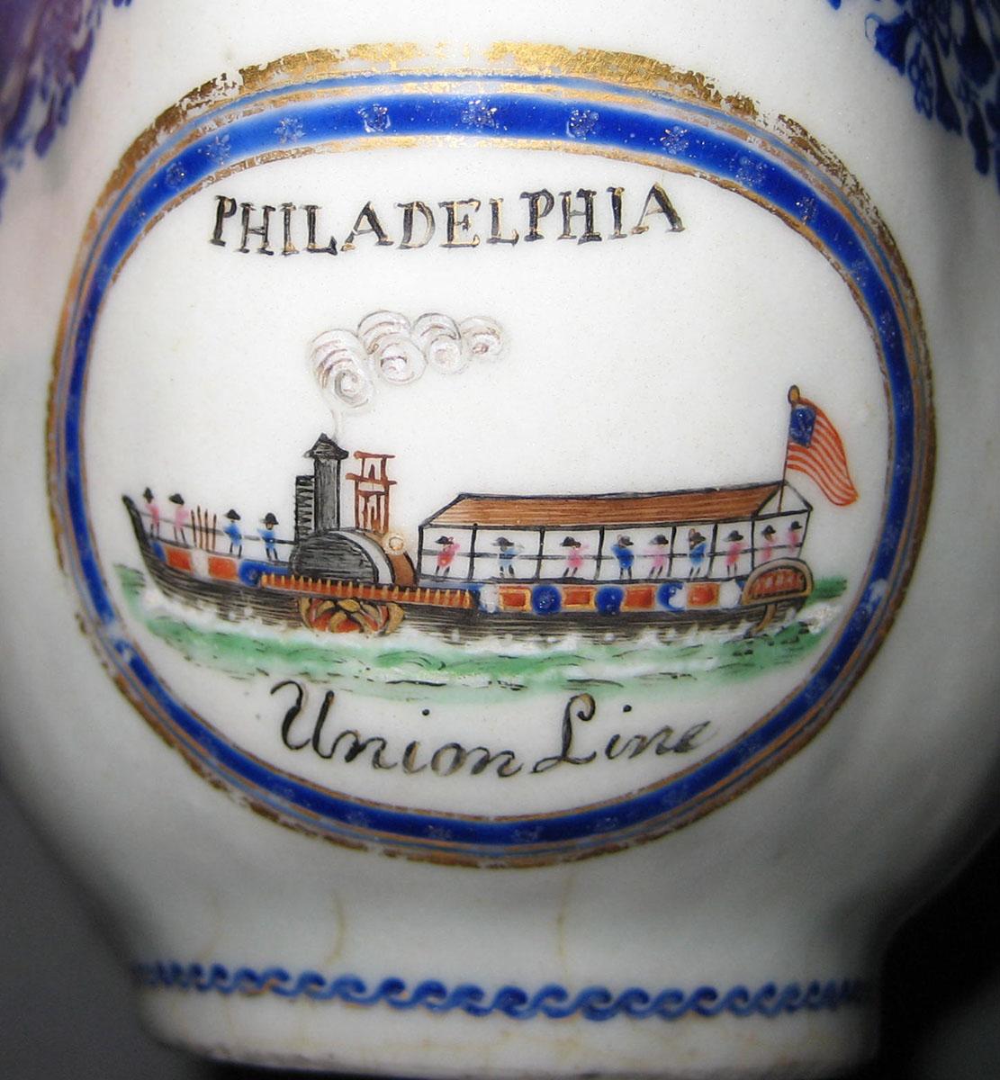 1981.0218 Porcelain Sauce Boat detail