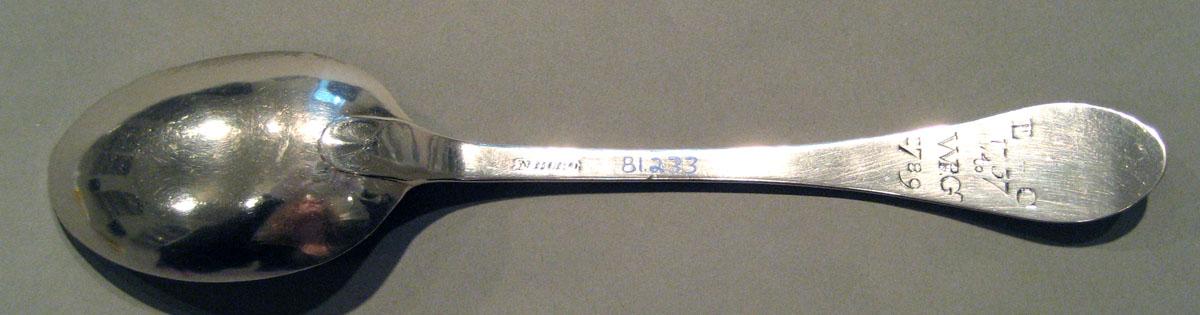 1981.0233 Silver Spoon underside