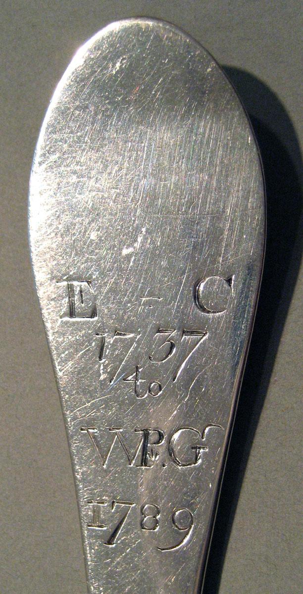 1981.0233 Silver Spoon engraving underside