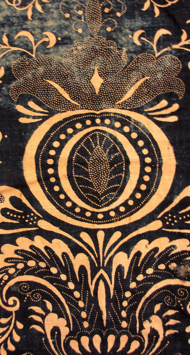 1981.0279 textile, printed detail
