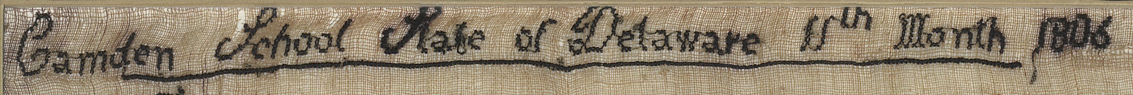 1982.0054 Sampler, Detail 2