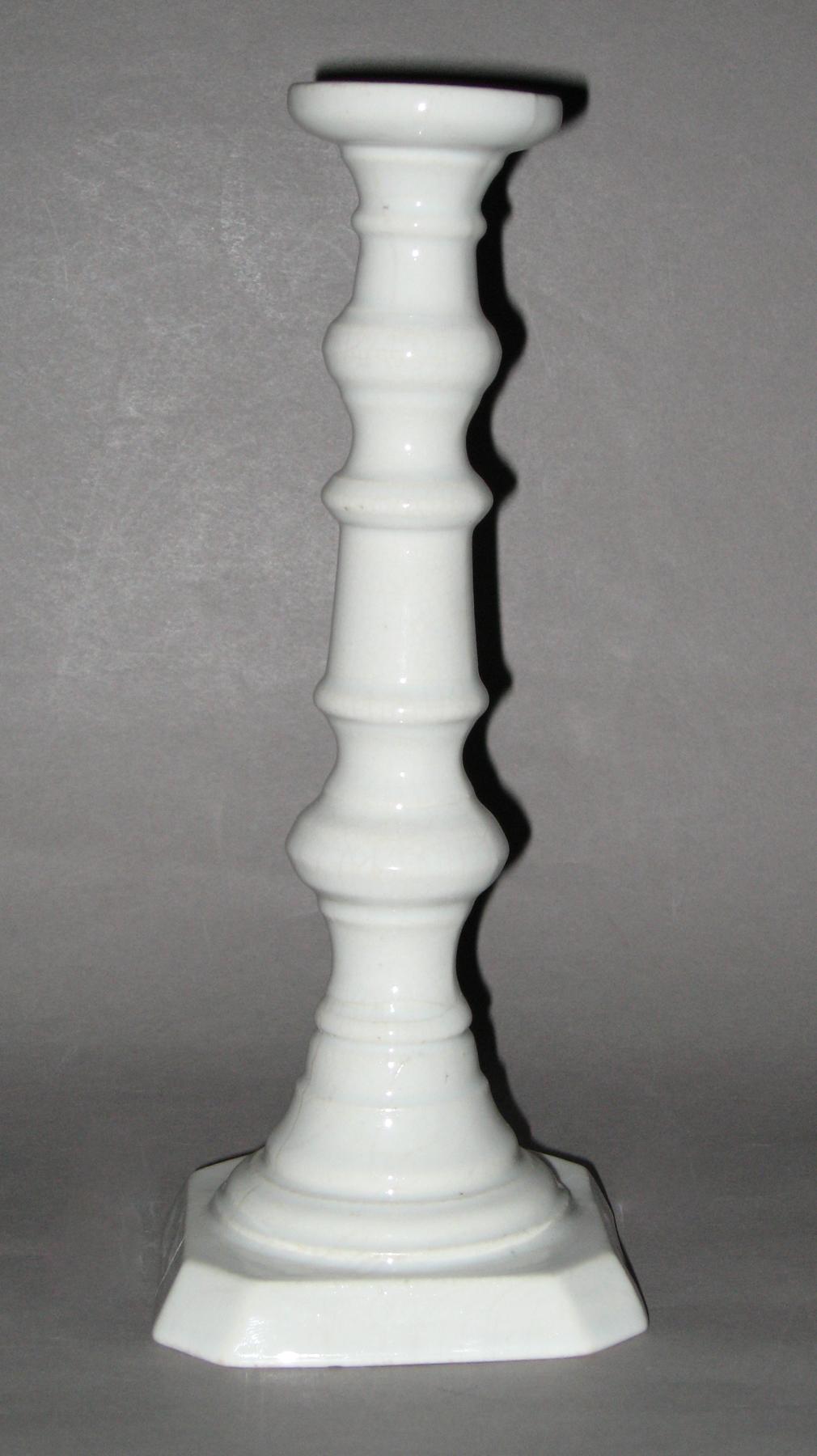 1982.0055 Tin-glazed candlestick