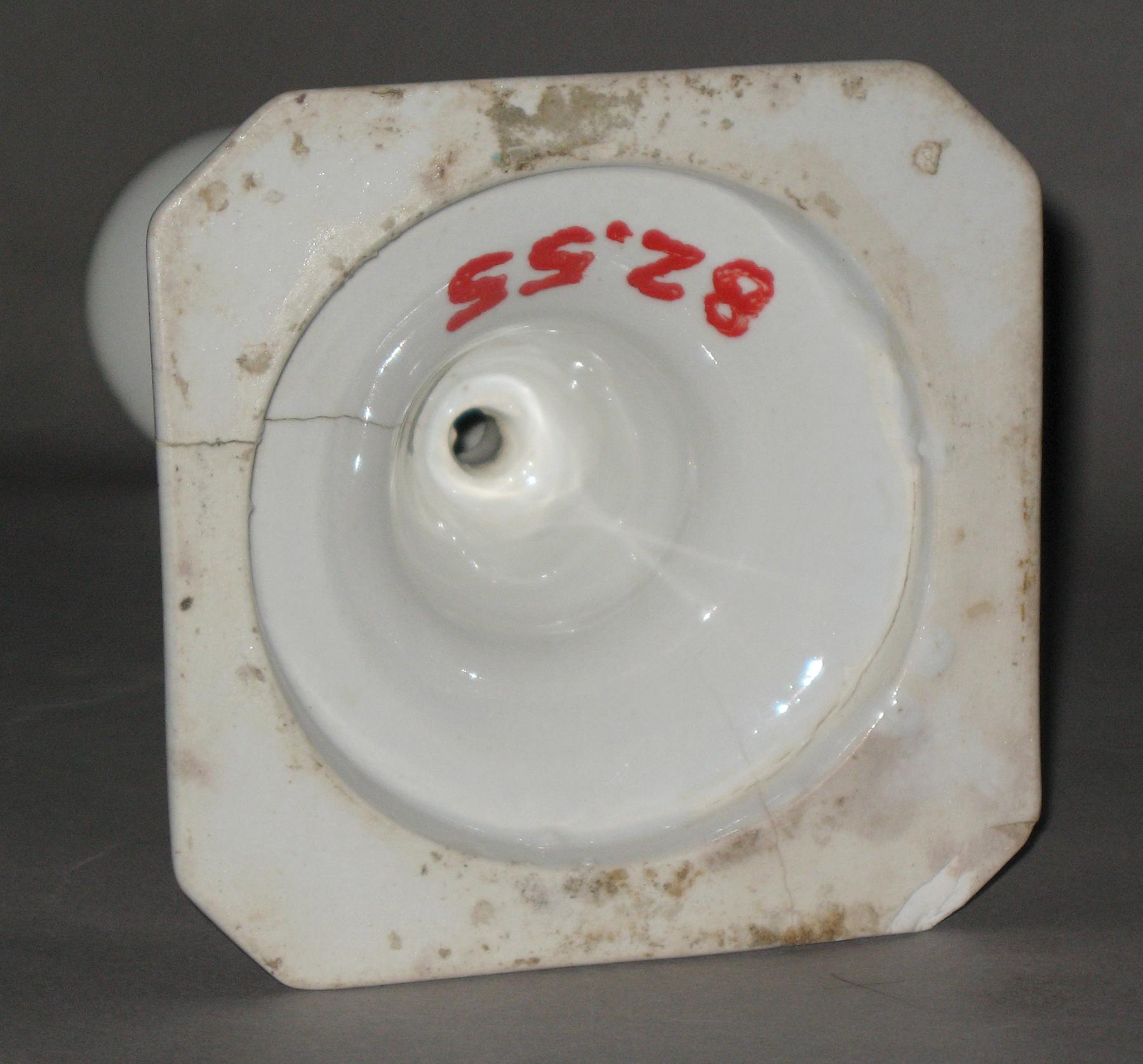 1982.0055 Tin-glazed candlestick (bottom)