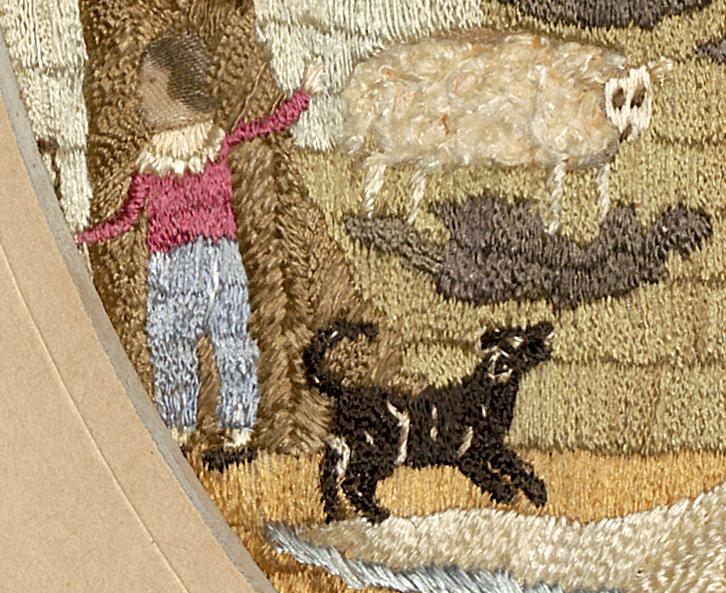 1982.0056 A Needlework Picture, Detail 6