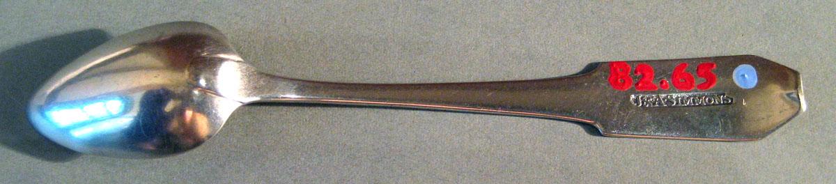 1982.0065 Silver Spoon underside