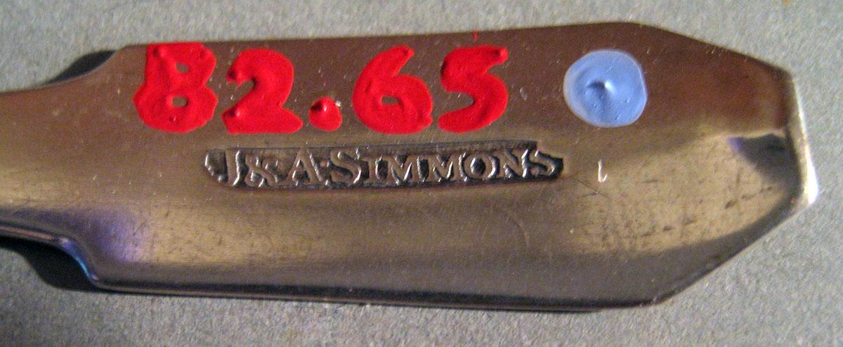 1982.0065 Silver Spoon mark
