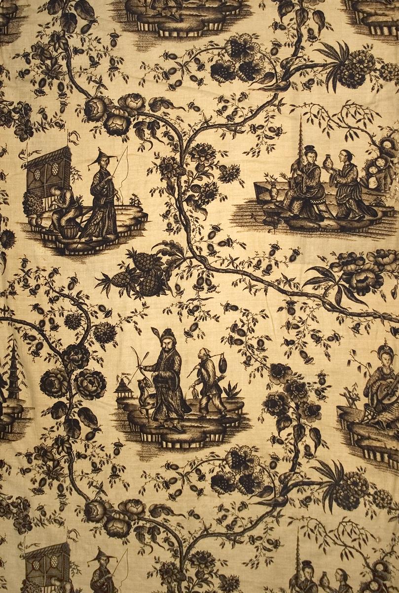 1957.1364.002 A Window Hanging, Curtain, Pattern Repeat