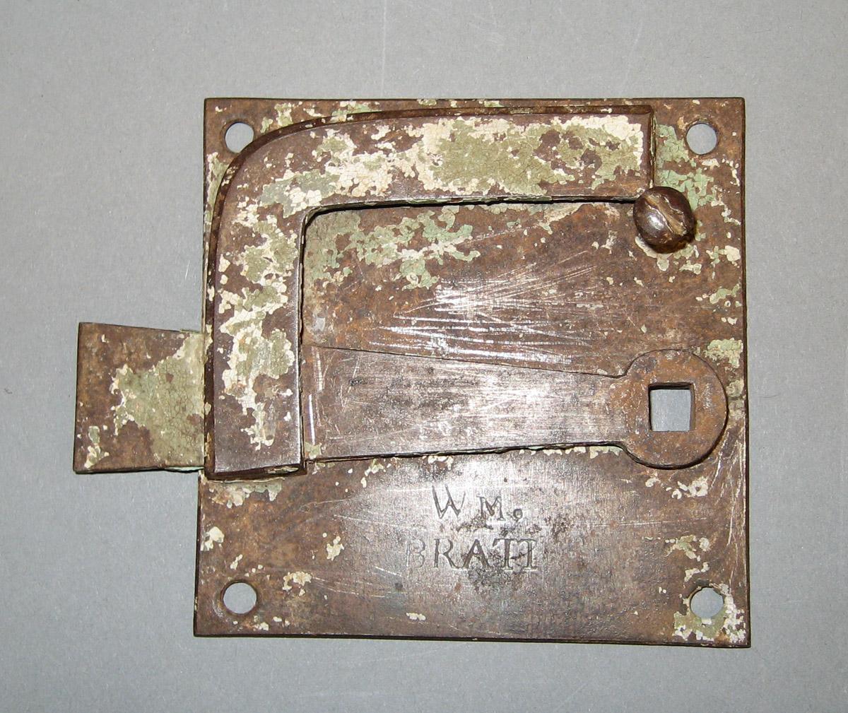 1982.0234 (reverse) Plate Lock