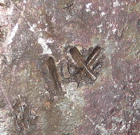 1982.0235 (inscription) Plate Latch