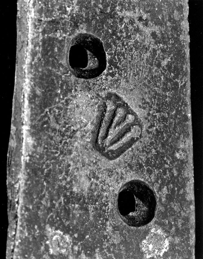 1982.0249.002 Hinge, Maker's mark
