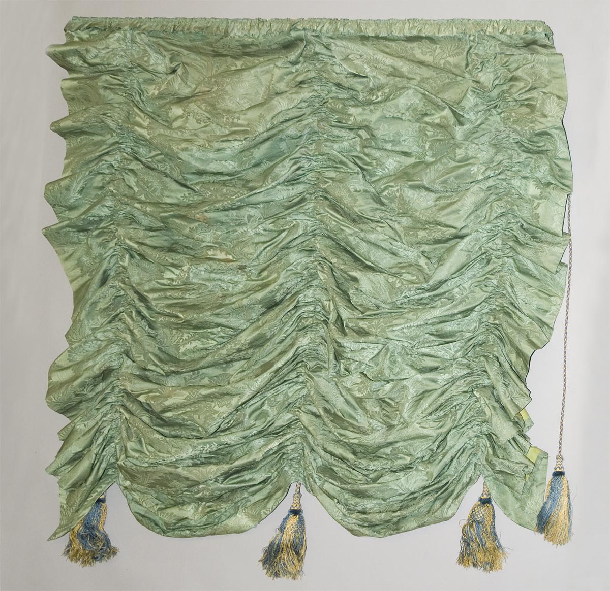 1957.1366 Window hanging, Venetian or pull-up curtain