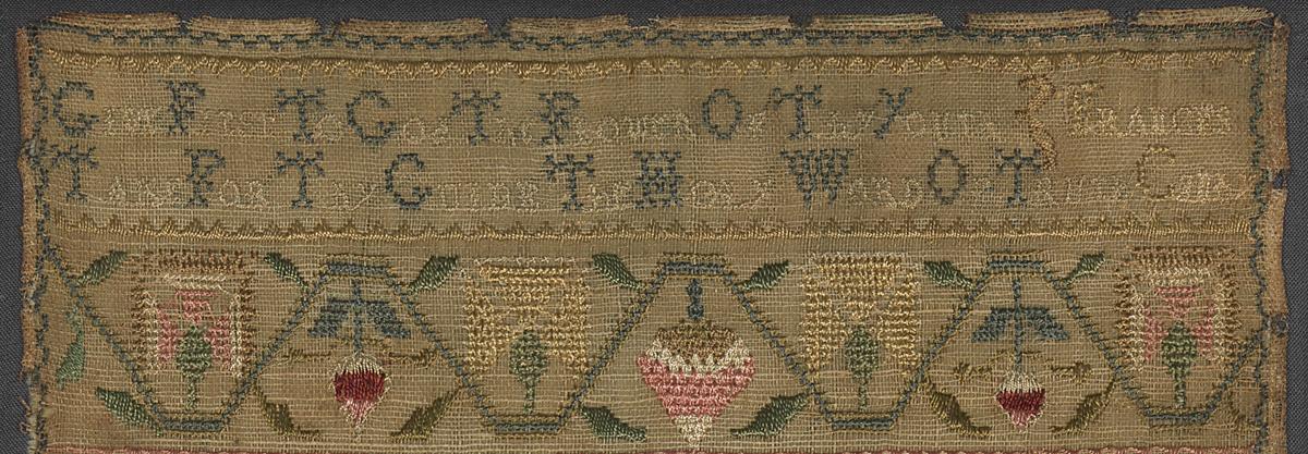 1982.0284 Sampler, Detail