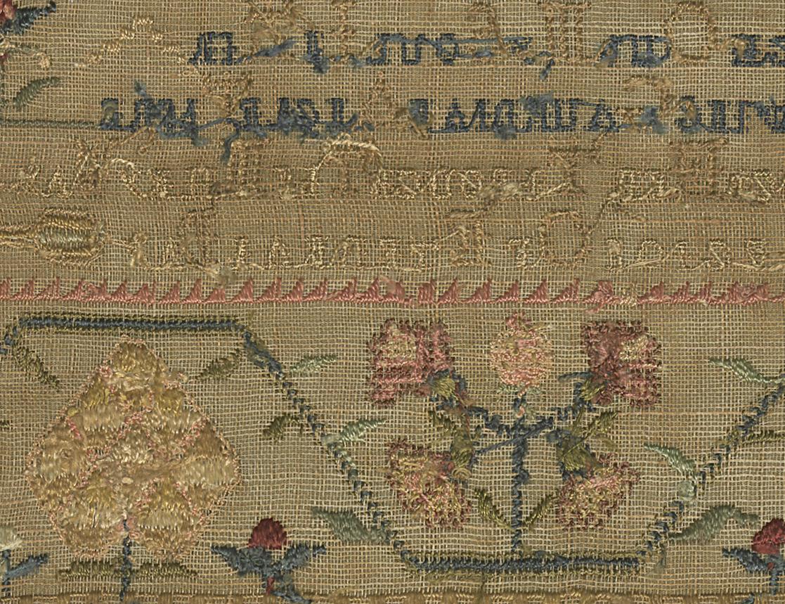 1982.0284 Sampler, Verso Detail