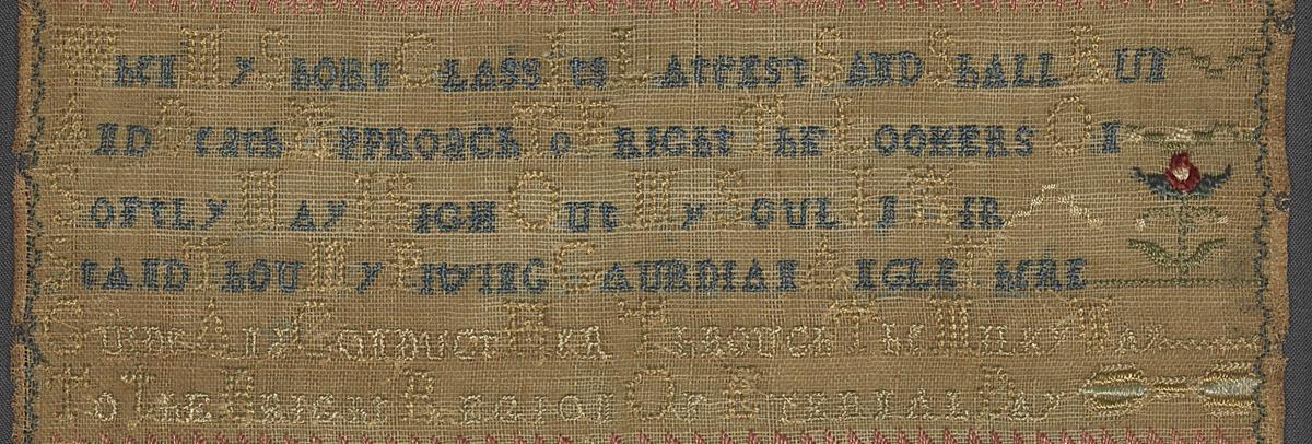 1982.0284 Sampler, Detail 2