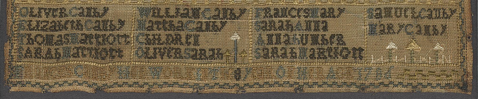 1982.0284 Sampler, Detail 4