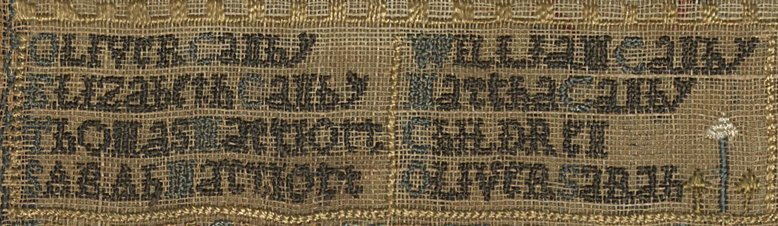 1982.0284 Sampler, Detail 7