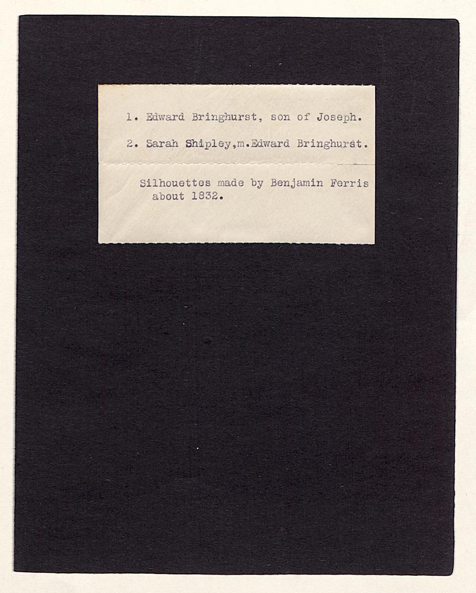 1982.0286.001, .002 Silhouettes, Cover