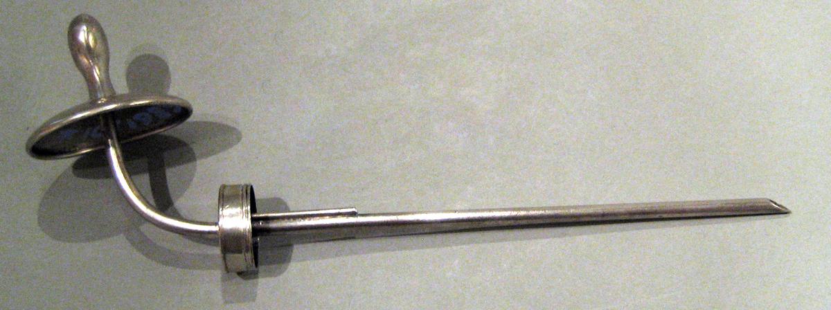 1982.0313 Silver Baby Feeder side 2