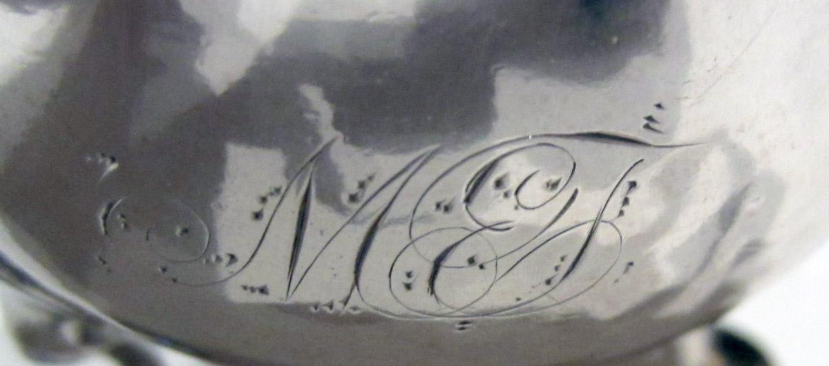 1957.1369 Silver Cream Pot engraving 1