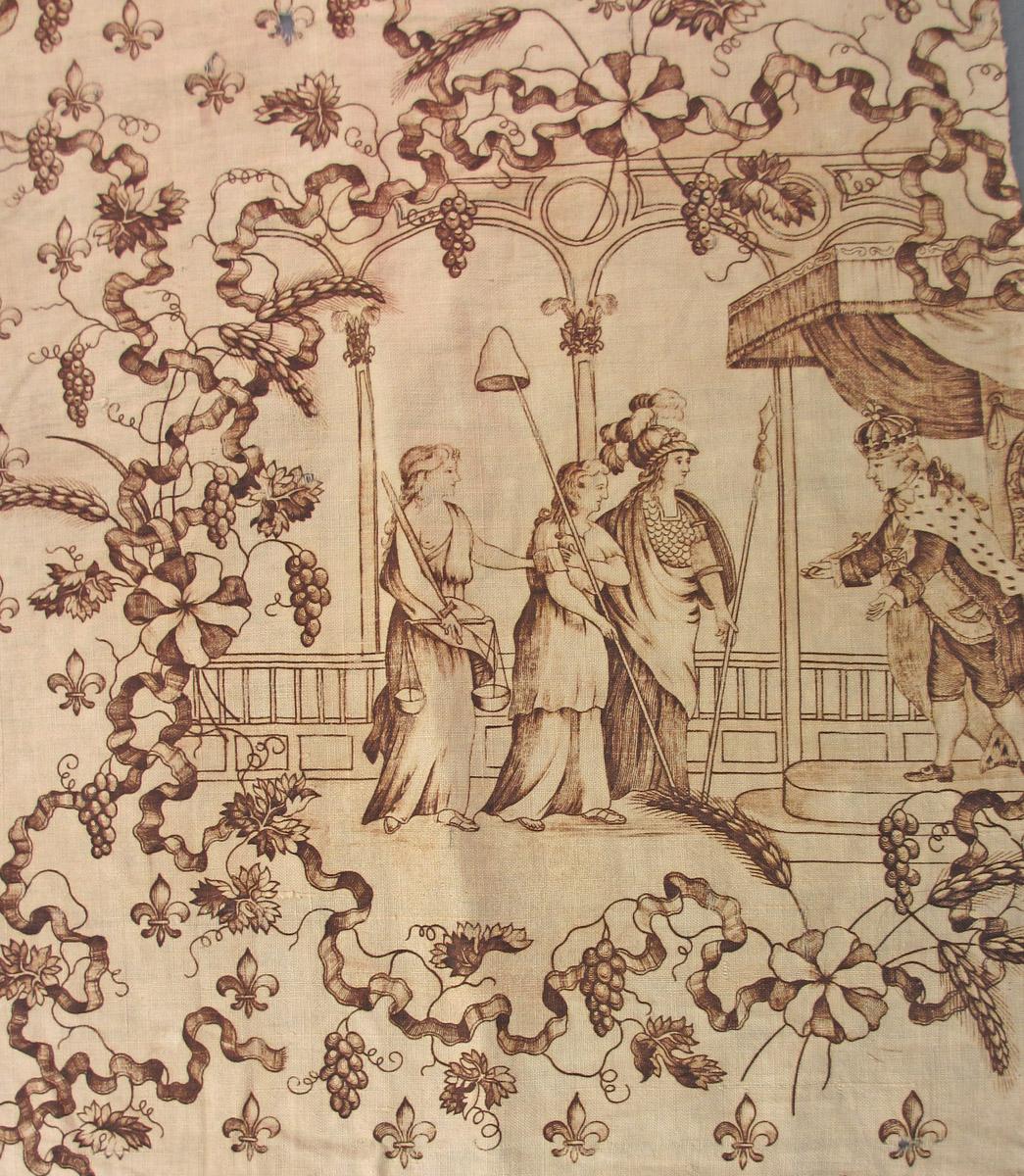 1982.0325 textile, printed detail 1