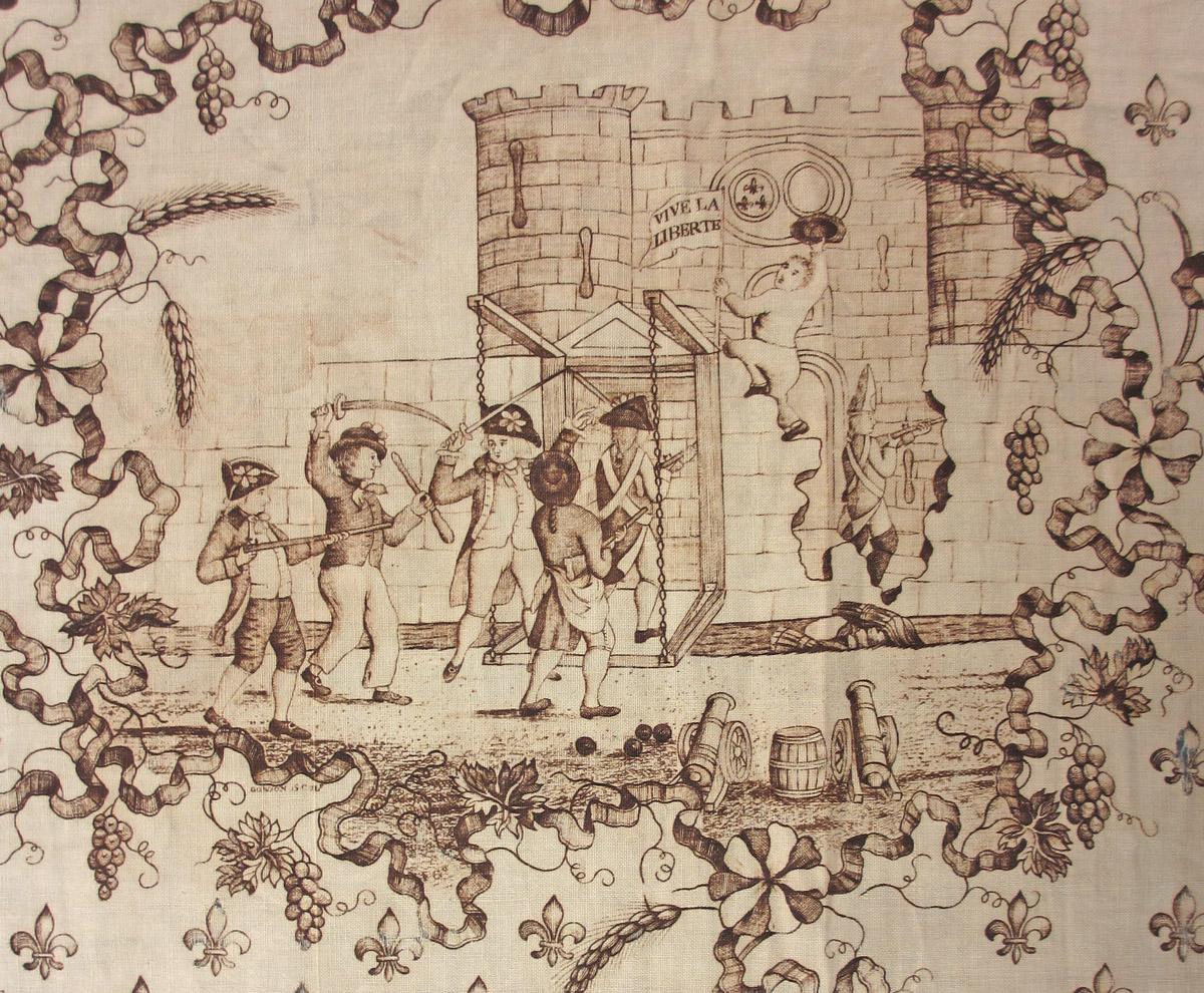 1982.0325 textile, printed detail 4