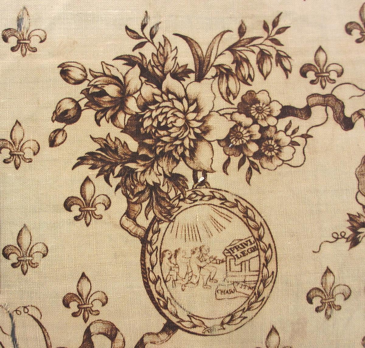 1982.0325 textile, printed detail 7