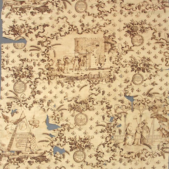 1982.0325 textile, printed repeat