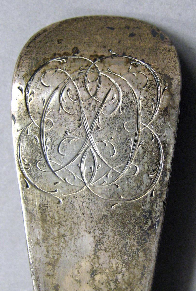1957.1374 Silver Ladle engraving underside
