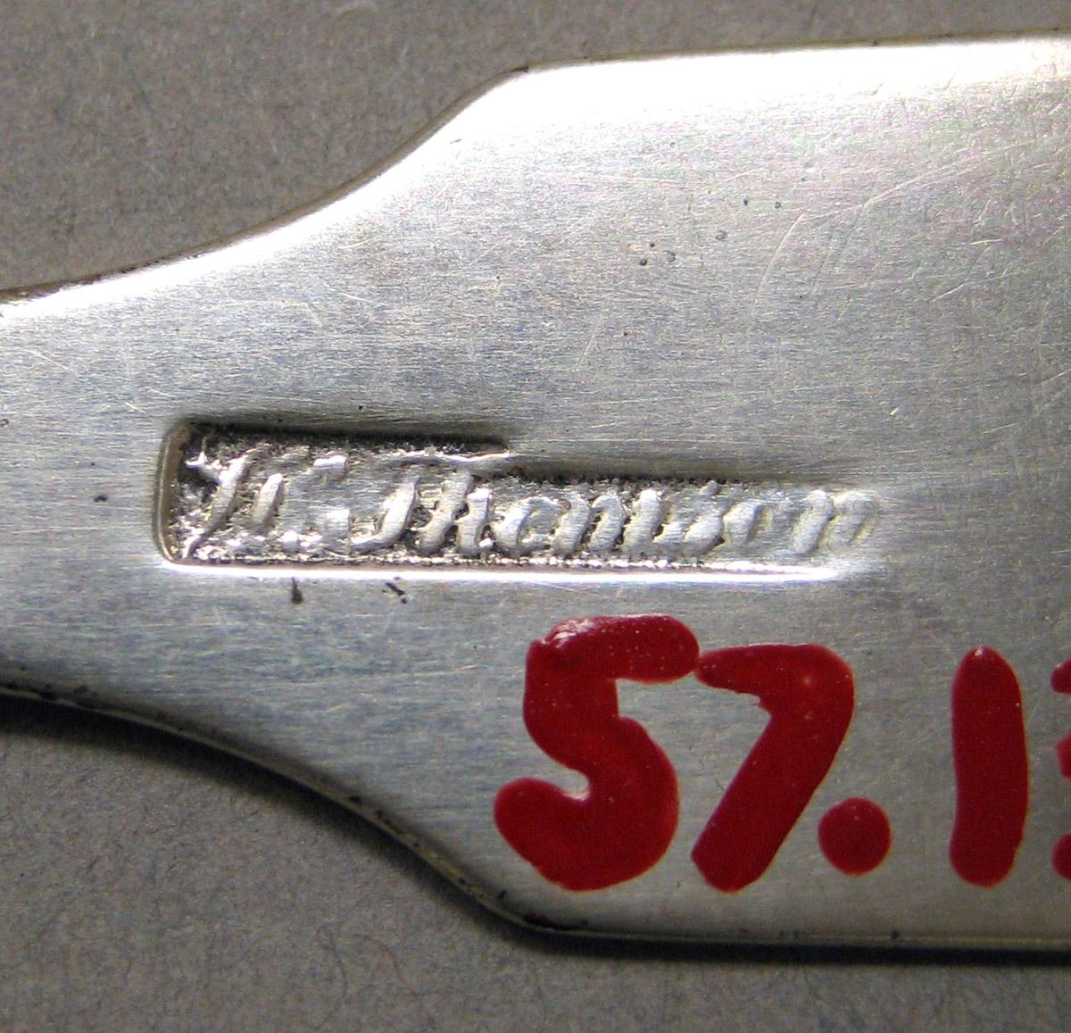 1957.1382 Silver Spoon mark