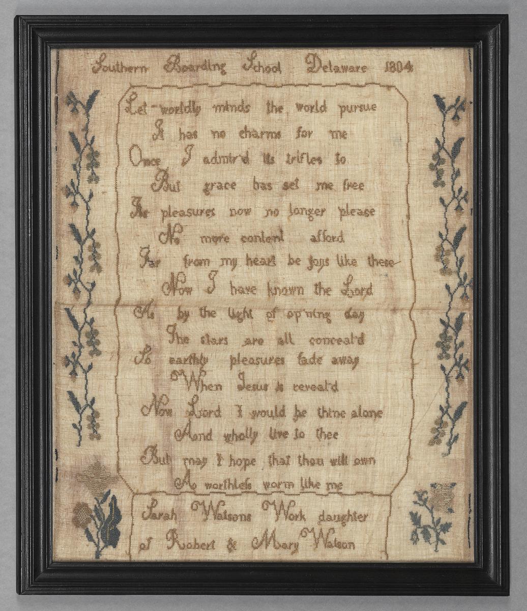 1983.0085 Sampler and Frame