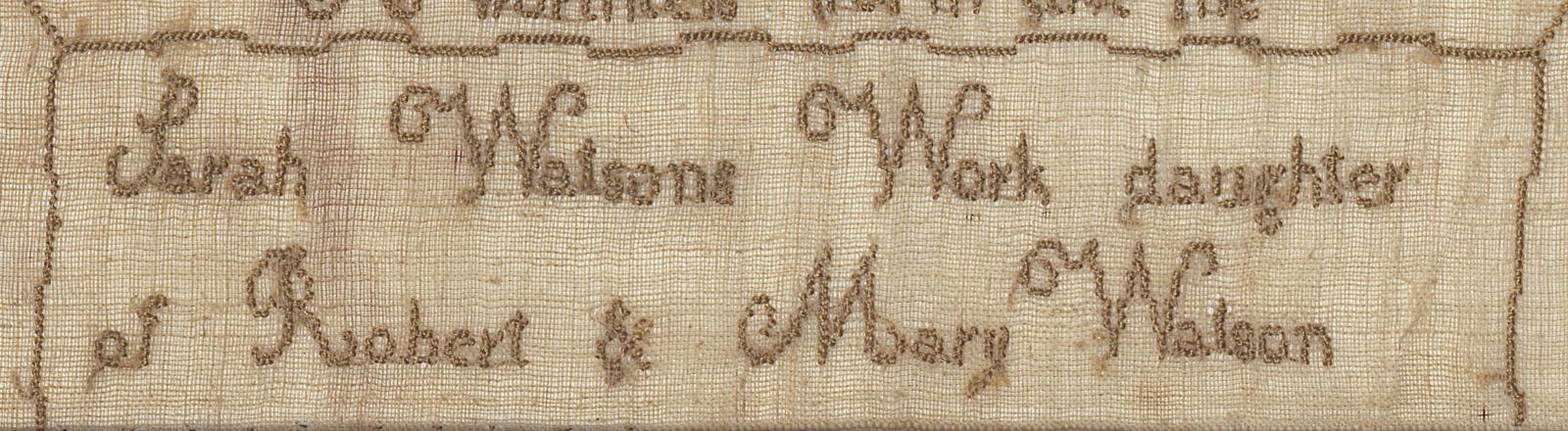 1983.0085 Sampler, Detail 3